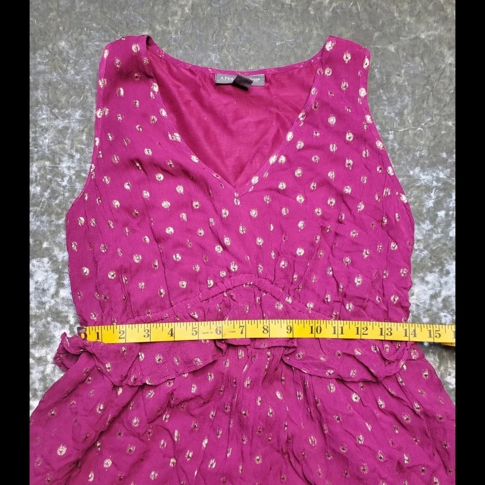 A Pea In The Pod Maternity Summer Ruffle Dress Size: M - Picture 11 of 12
